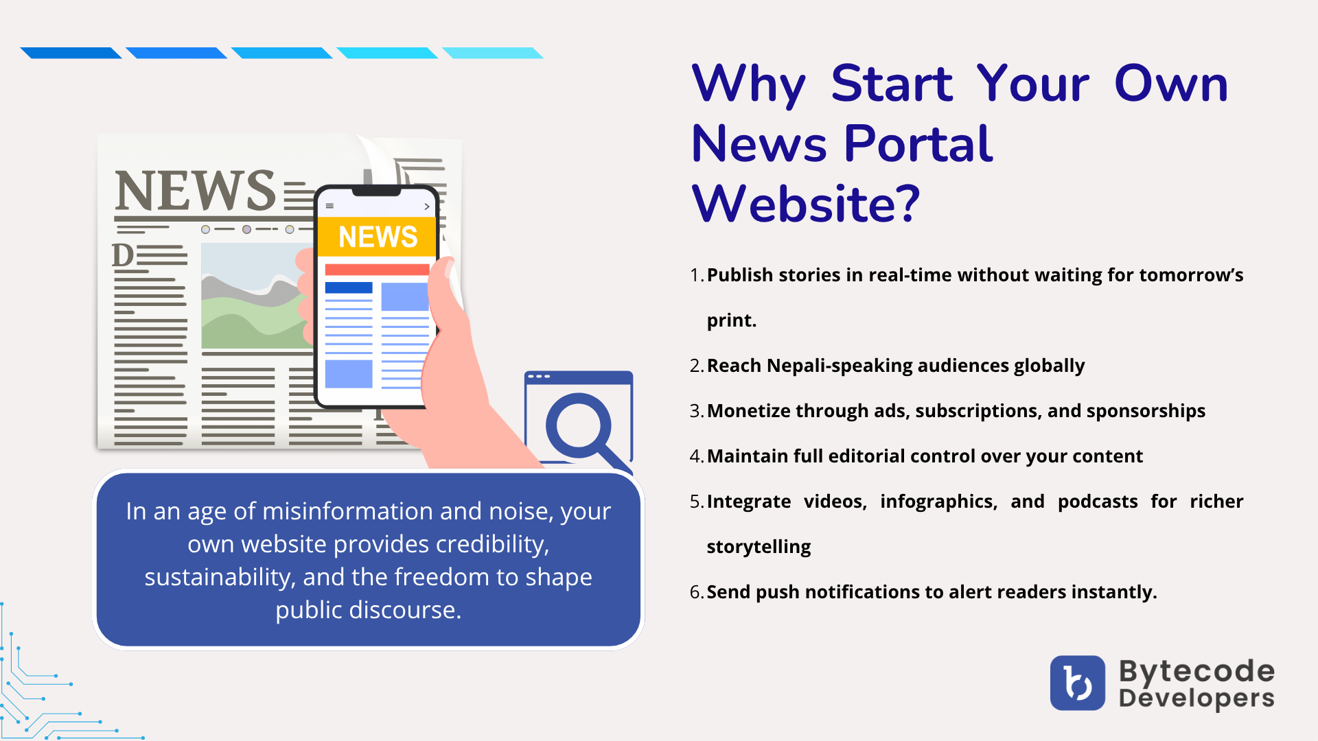 News portal website development in Nepal