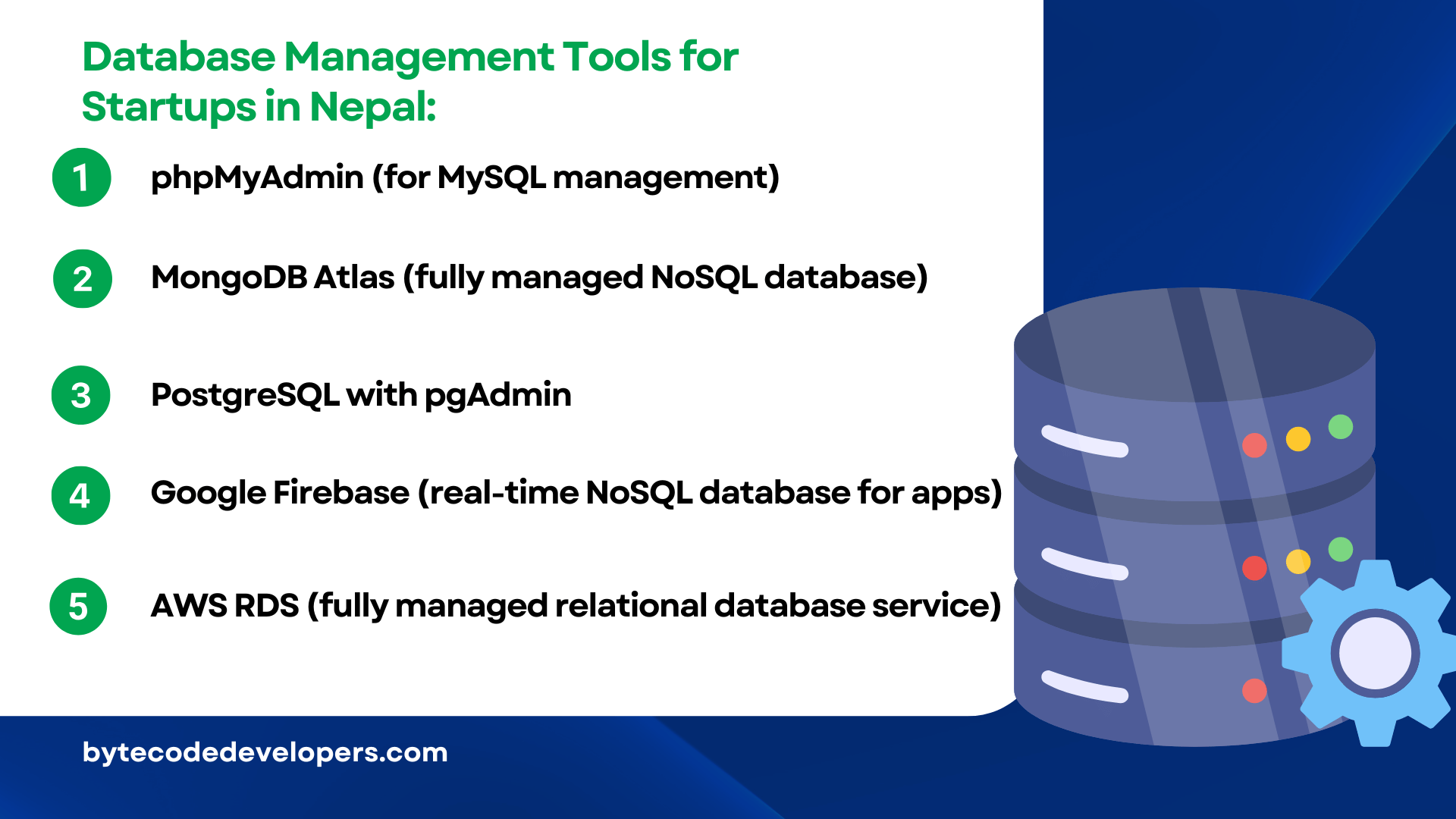 Database Management Tools for Startups in Nepal